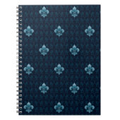 Fleur De Lis Pattern Notitieboek (Voorkant)