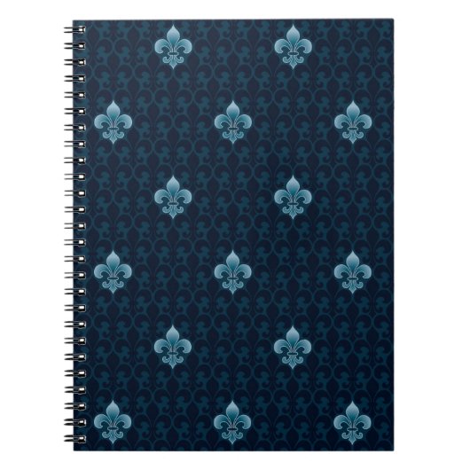 Fleur De Lis Pattern Notitieboek (Voorkant)