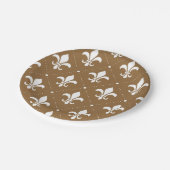 Fleur-de-Lis Pattern Papieren Bordje (Gekanteld)