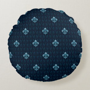 Fleur De Lis Pattern Rond Kussen