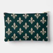 Fleur de Lis Pattern, Royal Franse crème op groen Etui (Achterkant)