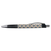 Fleur de Lis Pattern, Royal French Blue op Crème Pen (Bovenkant)