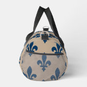 Fleur de Lis Pattern, Royal French Blue op Crème Plunjezak (Rechts)
