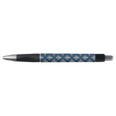 Fleur de Lis Pattern, Royal French, Cream on Blue Pen (Voorkant)