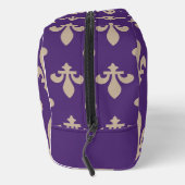 Fleur de Lis Pattern, Royal French Cream op Paarse Toilettasje (Rechts)