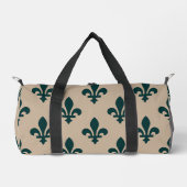 Fleur de Lis Pattern, Royal French Green on Cream Plunjezak (Voorkant)