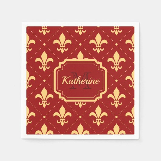 Fleur-de-lis Pattern Servet (Voorkant)