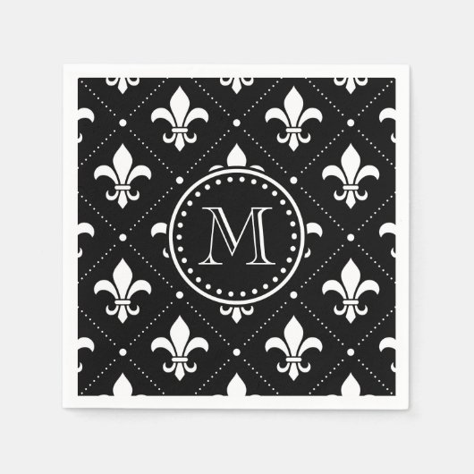 Fleur De Lis Pattern Servet (Voorkant)