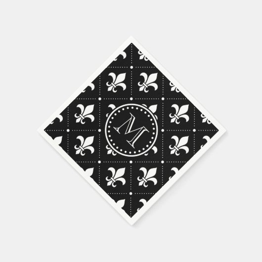 Fleur De Lis Pattern Servet (Hoek)