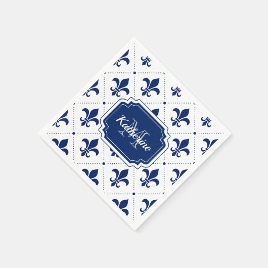 Fleur-de-lis Pattern Servet (Hoek)