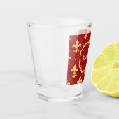 Fleur-de-lis Pattern Shot Glas (Links)