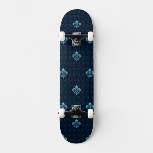 Fleur De Lis Pattern Skateboard (Voorkant)