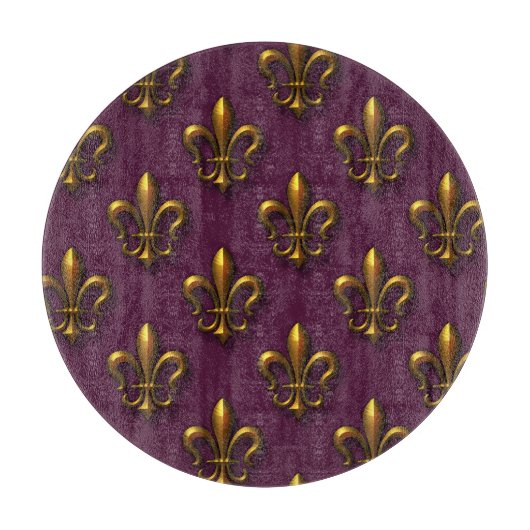 Fleur De Lis Pattern Snijplank (Voorkant)