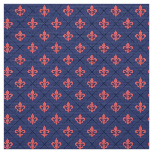 Fleur De Lis Pattern Stof (Swatch)