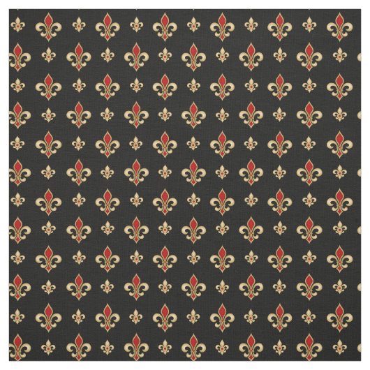 Fleur De Lis Pattern Stof (Swatch)