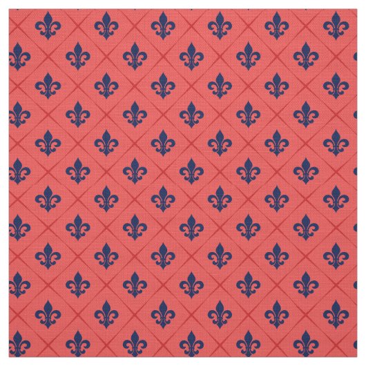 Fleur De Lis Pattern Stof (Swatch)