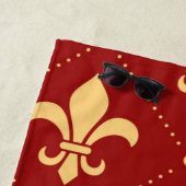 Fleur-de-lis Pattern Strandlaken (In situ)