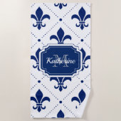 Fleur-de-lis Pattern Strandlaken (Voorkant)