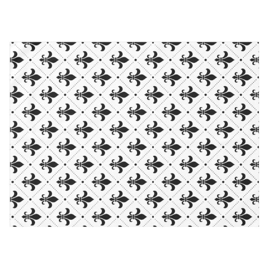 Fleur De Lis Pattern Tafelkleed (Voorkant (Horizontaal))