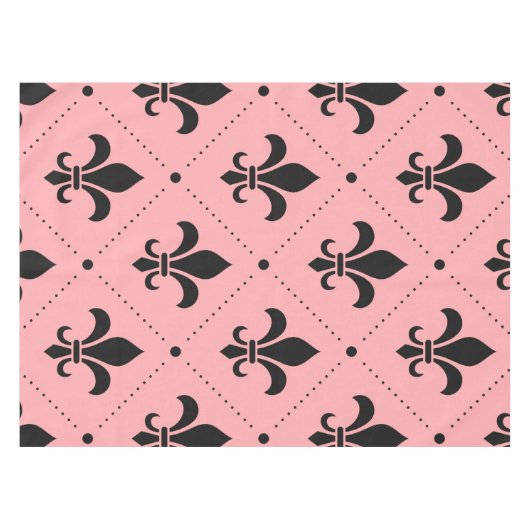 Fleur-de-Lis Pattern Tafelkleed (Voorkant (Horizontaal))