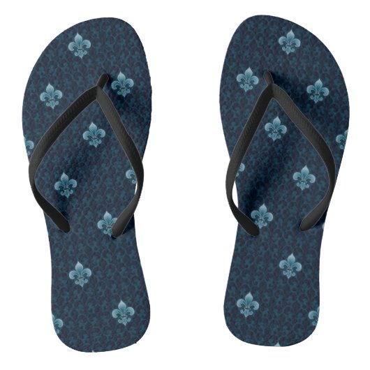 Fleur De Lis Pattern Teenslippers (Voetbed)