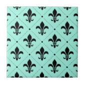Fleur-de-Lis Pattern Tegeltje (Voorkant)