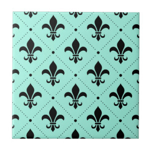 Fleur-de-Lis Pattern Tegeltje