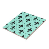 Fleur-de-Lis Pattern Tegeltje (Zijkant)