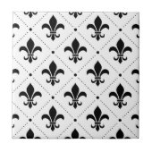 Fleur De Lis Pattern Tegeltje (Voorkant)