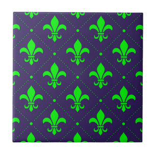 Fleur-de-Lis Pattern Tegeltje