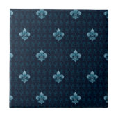 Fleur De Lis Pattern Tegeltje (Voorkant)