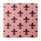 Fleur De Lis Pattern Tegeltje (Voorkant)