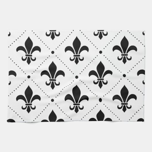 Fleur De Lis Pattern Theedoek (Horizontaal)