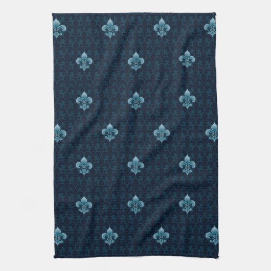 Fleur De Lis Pattern Theedoek (Verticaal)