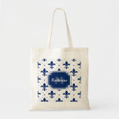 Fleur-de-lis Pattern Tote Bag (Voorkant)