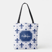 Fleur-de-lis Pattern Tote Bag (Achterkant)