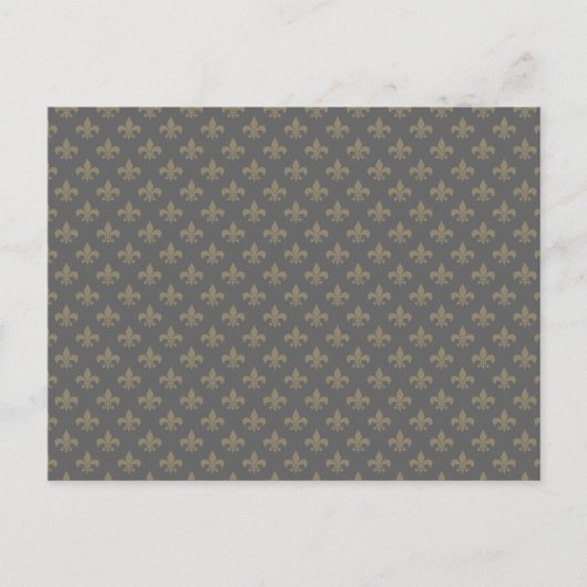 Fleur de lis Pattern + uw afbeelding of tekst Briefkaart (Voorkant)