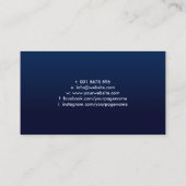 Fleur-de-lis Pearl Ornament Visitekaartje (Achterkant)