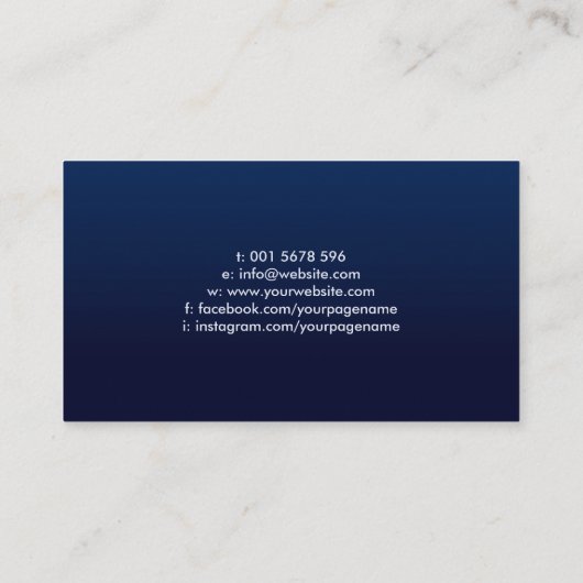 Fleur-de-lis Pearl Ornament Visitekaartje (Achterkant)