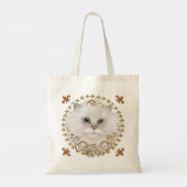 Fleur De Lis  Persian Cat  Tote Bag (Achterkant)
