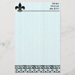 Fleur De Lis Personal Stationery Briefpapier