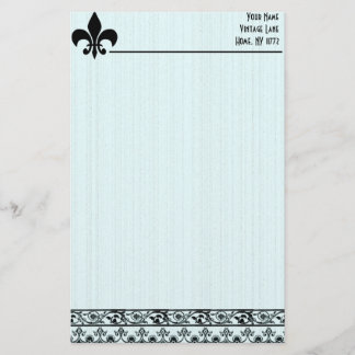 Fleur De Lis Personal Stationery Briefpapier