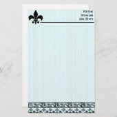 Fleur De Lis Personal Stationery Briefpapier (Voorkant / Achterkant)