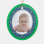 Fleur de lis Photo Ornament (Links)