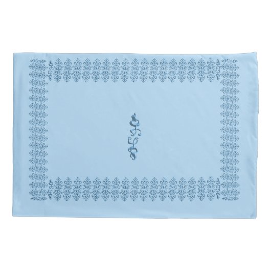 Fleur de lis pillow kussensloop (Achterkant)