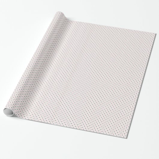 Fleur de Lis Pink Grey Cadeaupapier (Uitgerold)