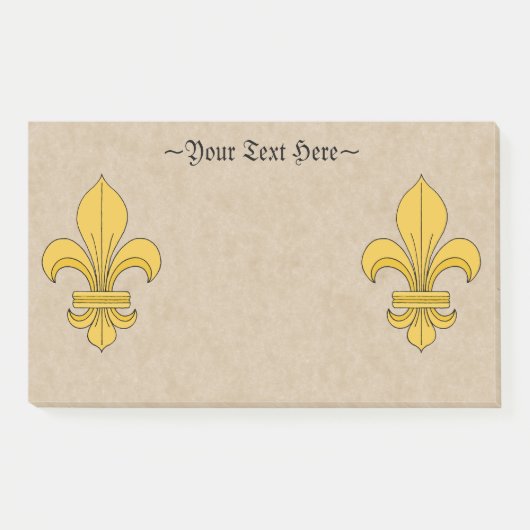 Fleur-de-lis Post-it® Notes (Voorkant)