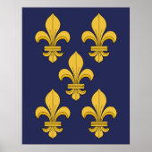 Fleur-de-lis Poster (Voorkant)