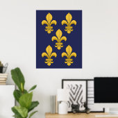 Fleur-de-lis Poster (Thuiskantoor)