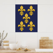 Fleur-de-lis Poster (Keuken)